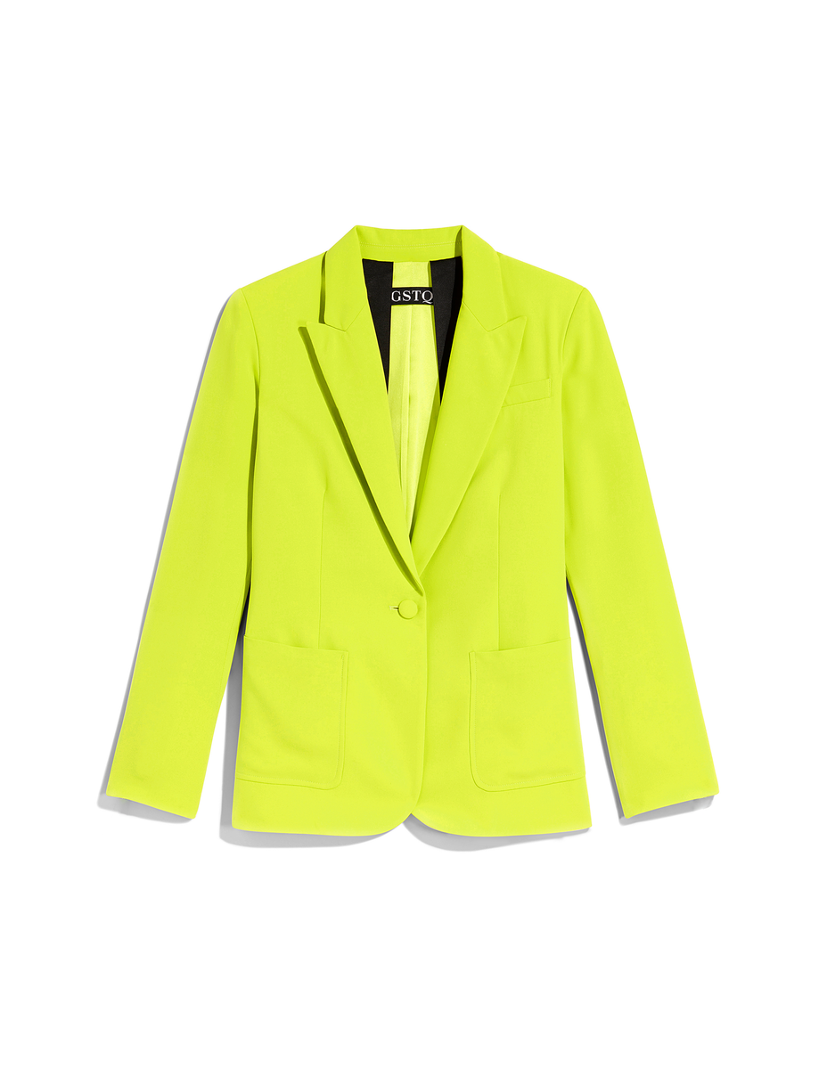 Luxe Performance Suit Blazer - Acid Lime / 0