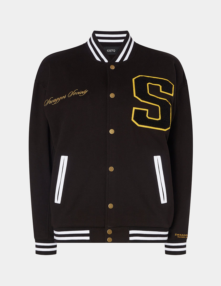 Swagger Society Varsity Jacket - Black / S