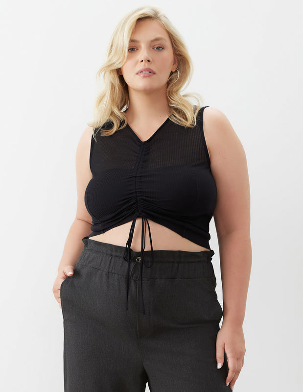 Drawstring Front Tank