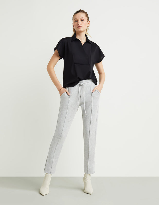 Drawstring Tailored Crop Pant
