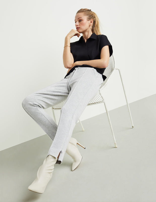 Drawstring Tailored Crop Pant