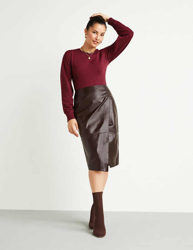 Leather Wrap Skirt – GSTQ