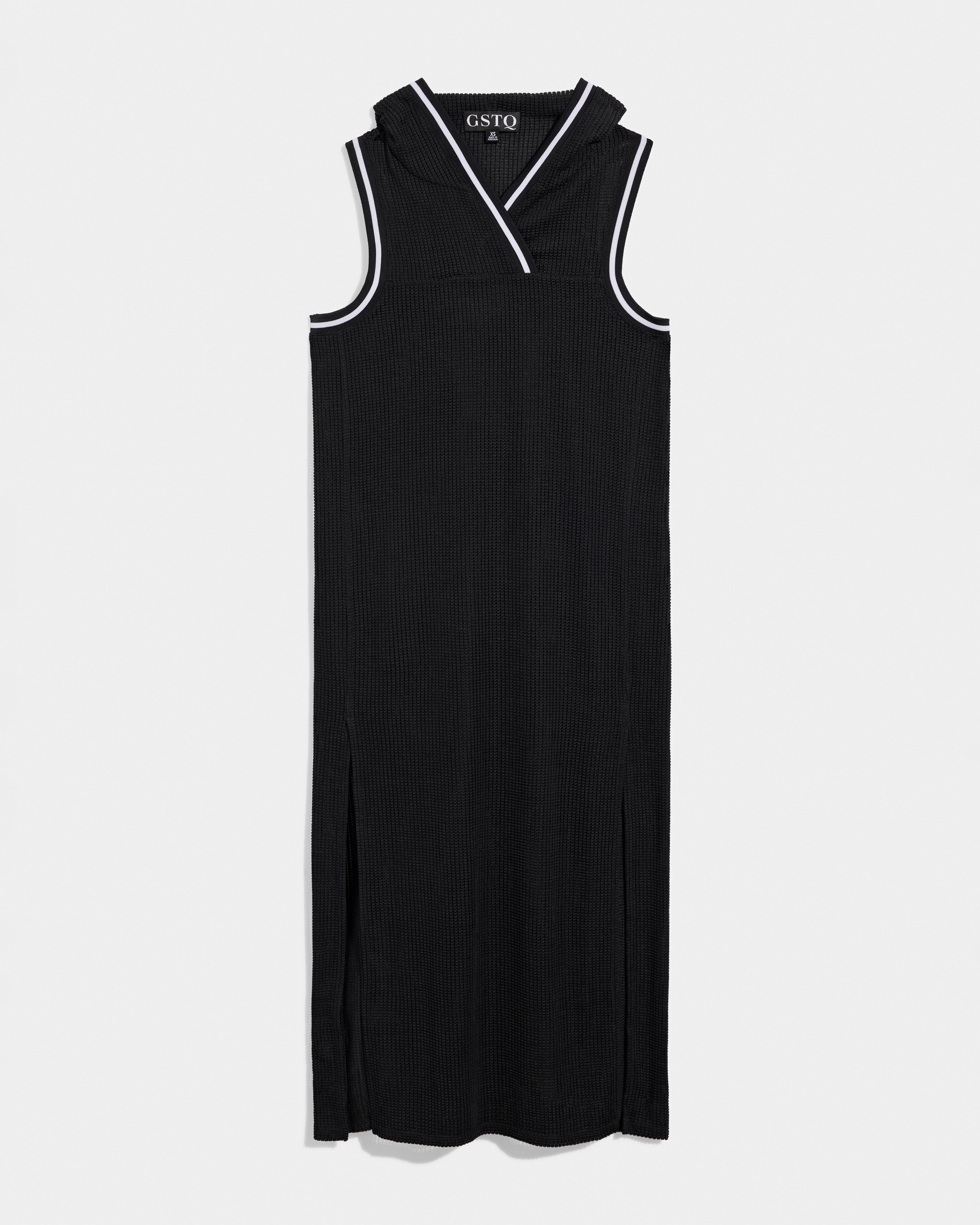 Hooded Midi Mesh Tunic