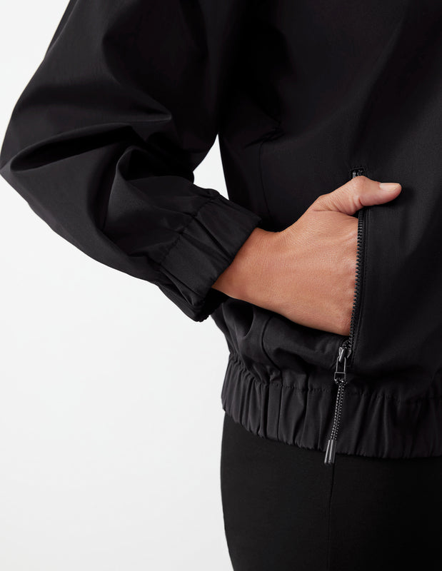 Off the Shoulder Zip Top