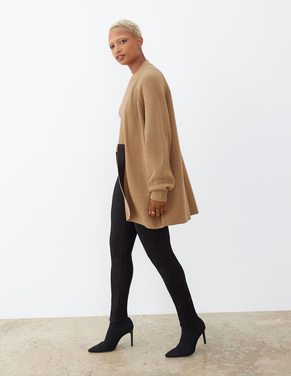 Snap outlet front cardigan