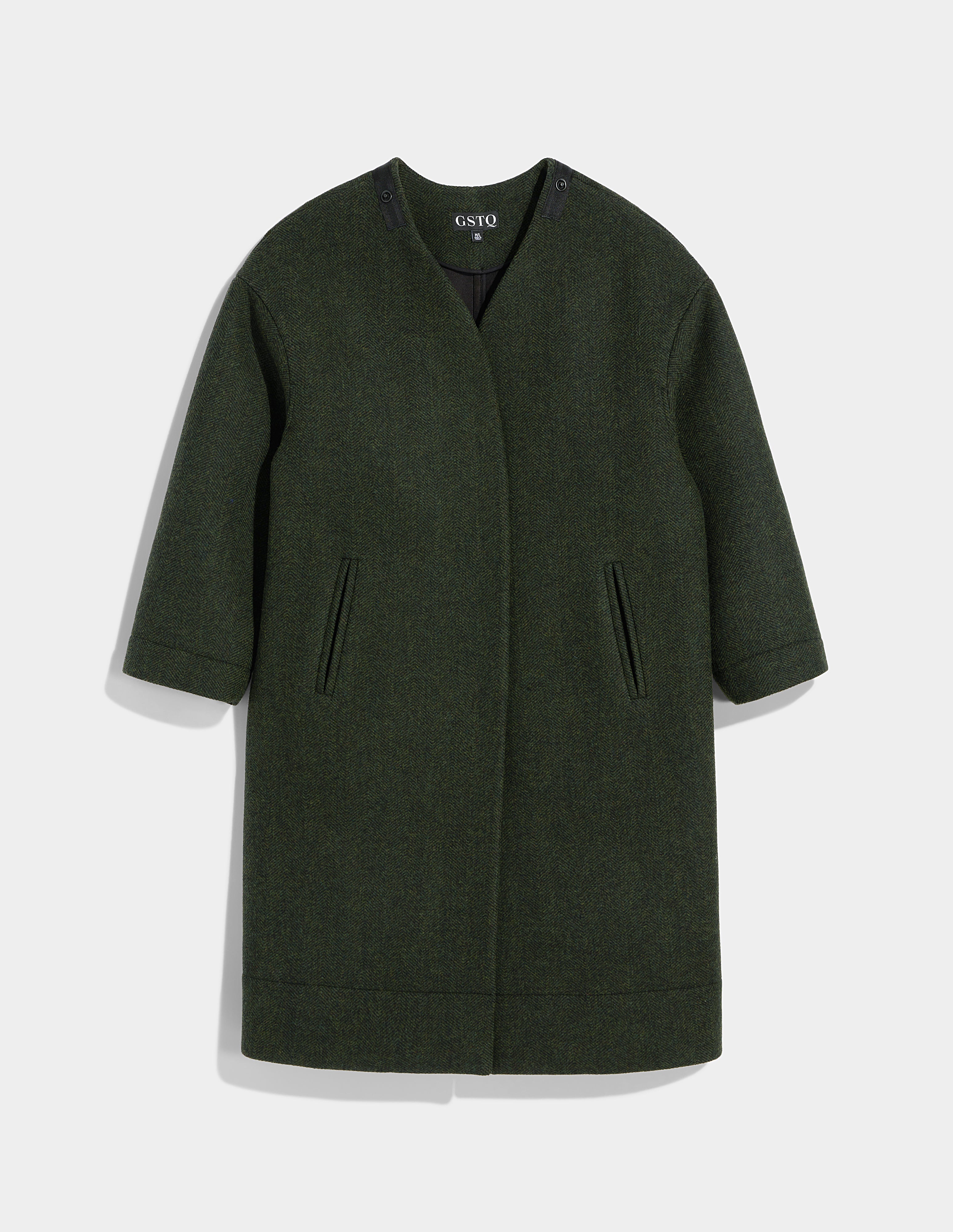 Cos herringbone coat sale