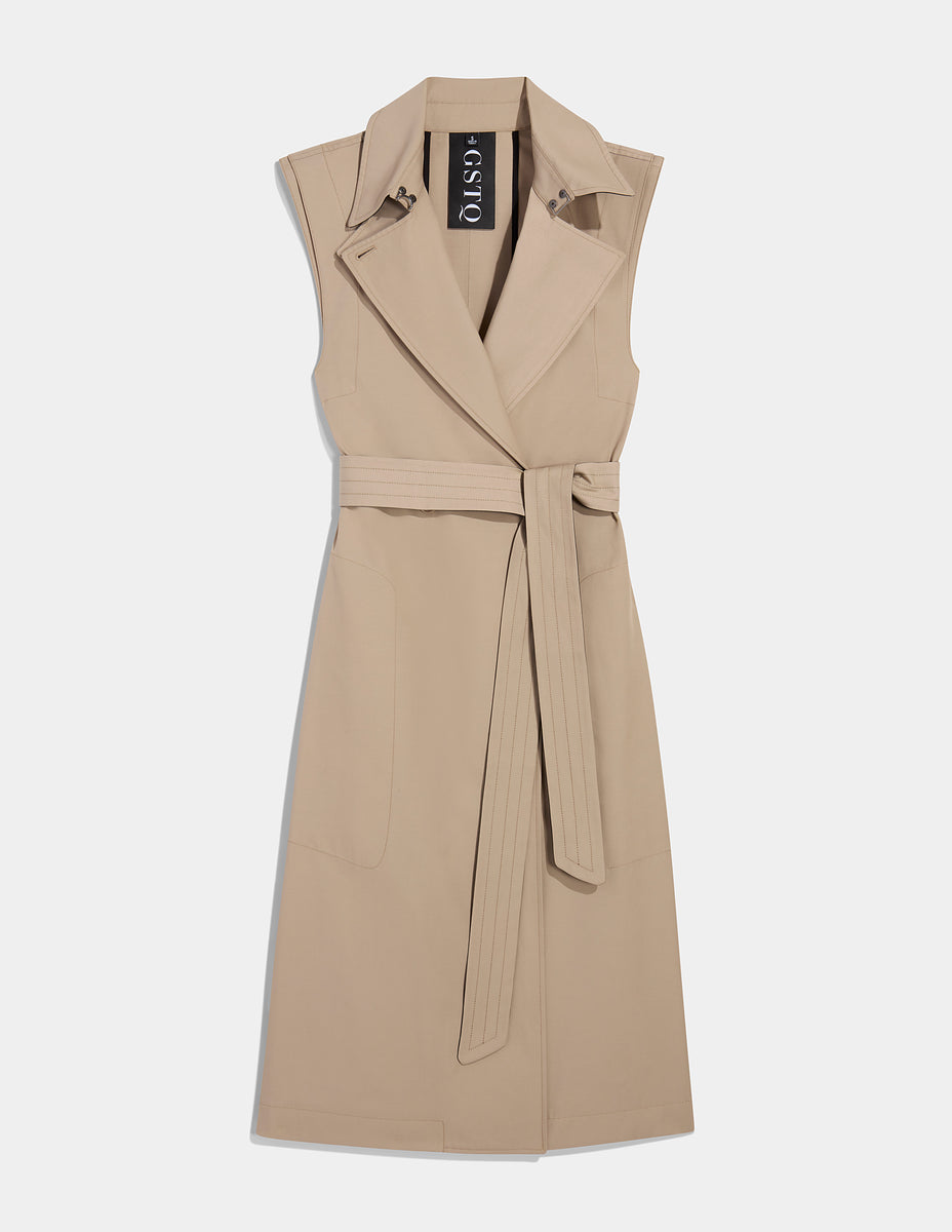 Sleeveless Trench – GSTQ